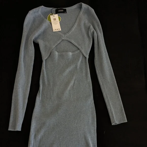 cider shirt dress Cider Collar Solid Asymmetrical Ruched Mini Shirt Dress Size M